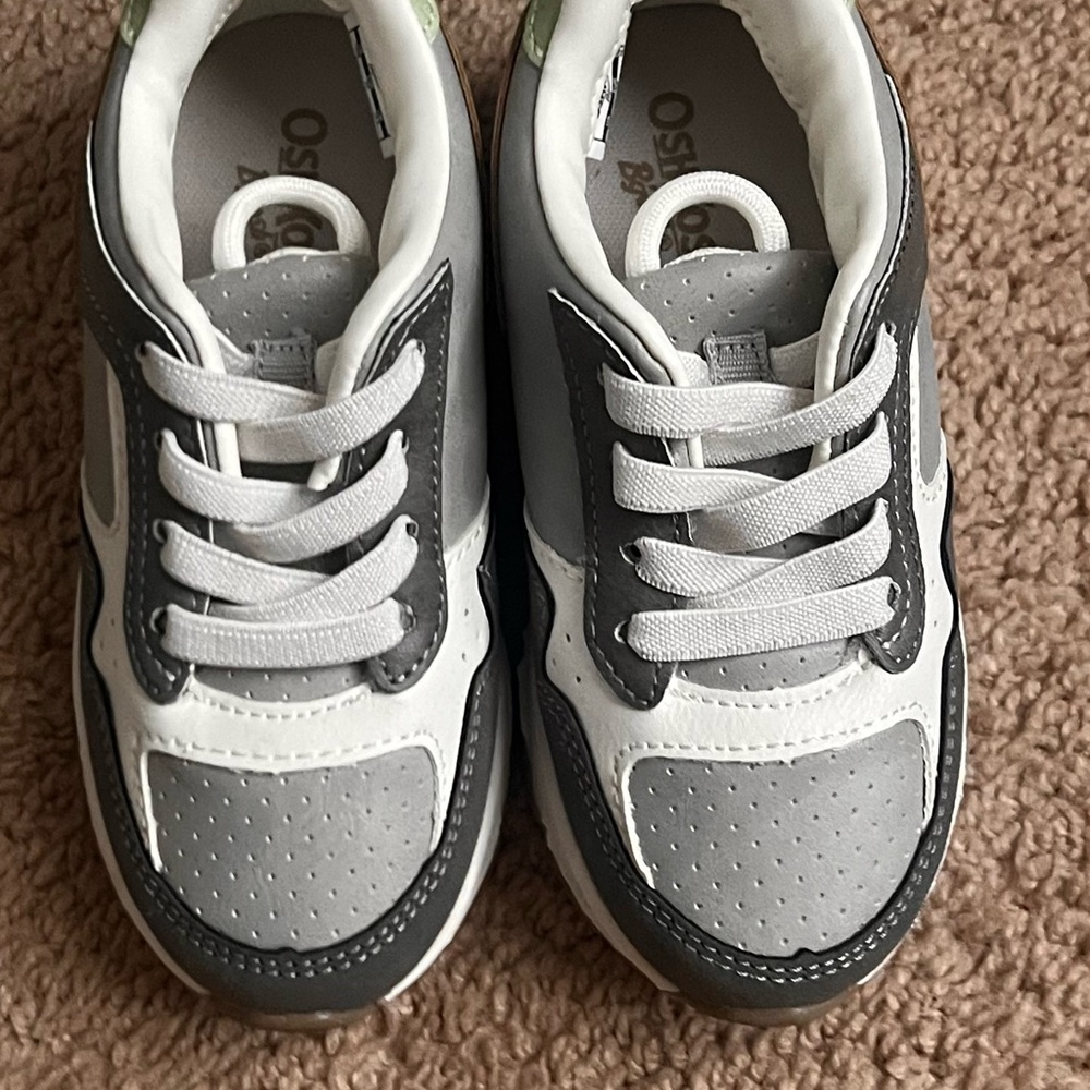 NWOT Kids Gray and White Sneakers